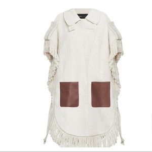 BCBGMAXAZRIA “Hazel” Jacquard Poncho – New With Tags
